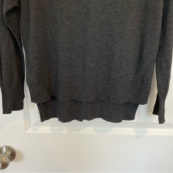 Zara dark gray thin knit Sweater top Women Small - Picture 4 of 14